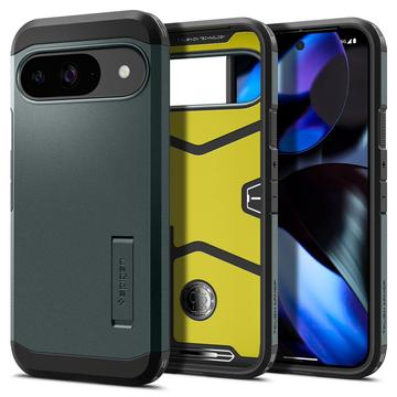 Custodia Spigen Tough Armor per Google Pixel 9/9 Pro - Verde Scuro