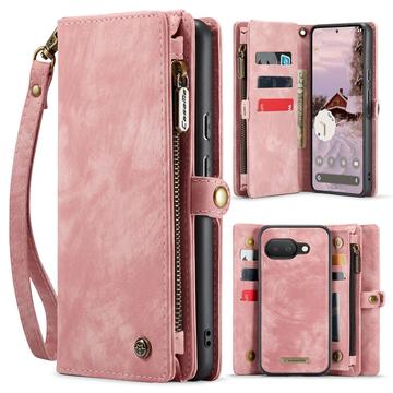 Custodia a portafoglio multifunzionale 2 in 1 Caseme 008 per Google Pixel 9a - Rosa