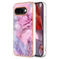 Custodia in TPU IMD Electroplated Marble Pattern per Google Pixel 9a