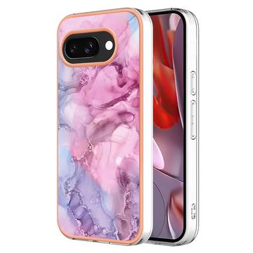 Custodia in TPU IMD Electroplated Marble Pattern per Google Pixel 9a