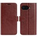 Custodia a portafoglio con chiusura magnetica per Google Pixel 9a - Marrone