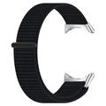 Cinturino in nylon con chiusura in velcro per Google Pixel Watch 2/Pixel Watch - Nero