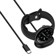 Cavo di ricarica magnetico USB-C per Google Pixel Watch 4 - 1m - Nero