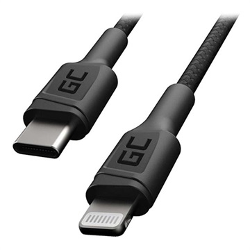 Cavo USB-C / Lightning Ksix MFi&Power Delivery - 2.4A, 1m - Bianco