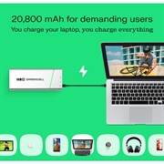 Green Cell PowerPlay Pro 20800mAh Power Bank 65W - Argento