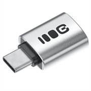 Adattatore USB-C a USB-A OTG di Green Cell - 480Mbps, 2.4A, 12W - Argento