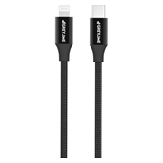 Cavo USB-C / Lightning Intrecciato GreyLime da 18W - Certificato MFi - 1m