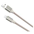 Cavo USB-A / Lightning intrecciato GreyLime - Certificato MFi - 1m - Beige