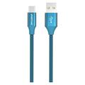 Cavo USB-A / USB-C Intrecciato GreyLime - 2m - Blu