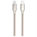 Cavo Intrecciato USB-C / USB-C GreyLime - 2m - Beige