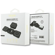 Caricabatterie wireless magnetico MagSafe 3-in-1 Guess 4G