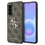 Custodia Ibrida Guess 4G Big Metal Logo per Samsung Galaxy A57 - Marrone
