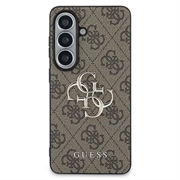 Samsung Galaxy S26 Guess 4G Big Metal Logo Hybrid Case (Open Box - Bulk) - Brown