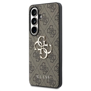 Samsung Galaxy S26 Guess 4G Big Metal Logo Hybrid Case (Open Box - Bulk) - Brown
