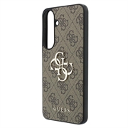 Custodia Ibrida Guess 4G Big Metal Logo per Samsung Galaxy S26 FE - Marrone