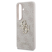 Custodia Ibrida Guess 4G Big Metal Logo per Samsung Galaxy S26 - Rosa