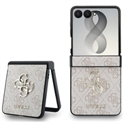 Custodia Ibrida Guess 4G Big Metal Logo per Samsung Galaxy Z Flip8 - Rosa