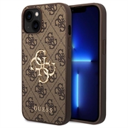 Custodia Ibrida Guess 4G Big Metal Logo per iPhone 15