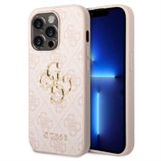 Custodia Ibrida Guess 4G Big Metal Logo per iPhone 15 Pro