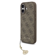 Custodia ibrida iPhone 17 Guess 4G Charm - Compatibile con MagSafe - Marrone