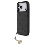 Custodia ibrida iPhone 17 Pro Guess 4G Charm - Compatibile con MagSafe - Grigia