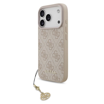 Custodia ibrida iPhone 17 Pro Guess 4G Charm - Compatibile con MagSafe - Rosa