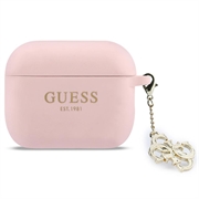Custodia in silicone AirPods Pro 3 Guess 4G Charm - Rosa