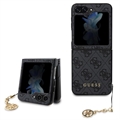 Custodia Ibrida Guess 4G Charms Collection per Samsung Galaxy Z Flip5 - Grigia