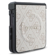 Custodia ad anello colorata Guess 4G per Samsung Galaxy Z Flip8 - Compatibile con MagSafe - Rosa