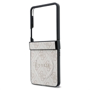 Custodia ad anello colorata Guess 4G per Samsung Galaxy Z Flip8 - Compatibile con MagSafe - Rosa