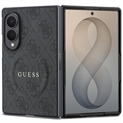 Custodia ad anello colorata Guess 4G per Samsung Galaxy Z Fold8 - Compatibile con MagSafe - Nera