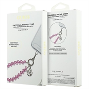 Cinturino da polso universale Guess 4G Crystals Charm - Rosa