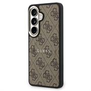 Custodia Guess 4G Gold Frame per Samsung Galaxy S26 - Compatibile con MagSafe - Marrone