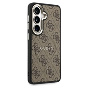Custodia Guess 4G Gold Frame per Samsung Galaxy S26 - Compatibile con MagSafe - Marrone