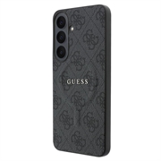 Custodia Guess 4G Gold Frame per Samsung Galaxy S26 FE - Compatibile con MagSafe - Nera