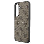 Custodia Guess 4G Gold Frame per Samsung Galaxy S26 FE - Compatibile con MagSafe - Marrone