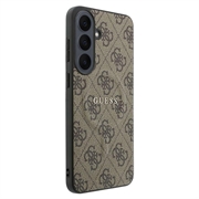 Custodia Guess 4G Gold Frame per Samsung Galaxy S26 FE - Compatibile con MagSafe - Marrone
