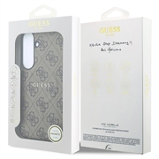 Custodia Guess 4G Gold Frame per Samsung Galaxy S26 FE - Compatibile con MagSafe - Marrone