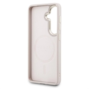 Custodia Guess 4G Gold Frame per Samsung Galaxy S26 - Compatibile con MagSafe - Rosa