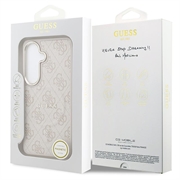 Custodia Guess 4G Gold Frame per Samsung Galaxy S26 - Compatibile con MagSafe - Rosa