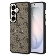 Custodia Guess 4G Gold Frame per Samsung Galaxy S26+ - Compatibile con MagSafe - Marrone