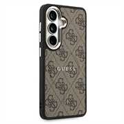 Custodia Guess 4G Gold Frame per Samsung Galaxy S26+ - Compatibile con MagSafe - Marrone