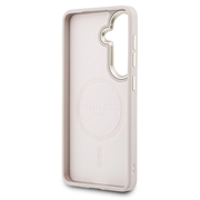 Custodia Guess 4G Gold Frame per Samsung Galaxy S26+ - Compatibile con MagSafe - Rosa