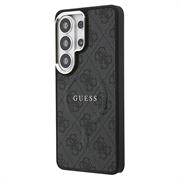 Custodia Guess 4G Gold Frame per Samsung Galaxy S26 Ultra - Compatibile con MagSafe - Nera