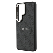 Custodia Guess 4G Gold Frame per Samsung Galaxy S26 Ultra - Compatibile con MagSafe - Nera