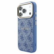 Custodia Guess 4G Gold Frame per iPhone 18 Pro Max - Compatibile con MagSafe - Blu