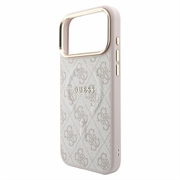 Custodia Guess 4G Gold Frame per iPhone 18 Pro Max - Compatibile con MagSafe - Rosa