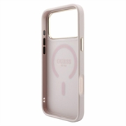 Custodia Guess 4G Gold Frame per iPhone 18 Pro Max - Compatibile con MagSafe - Rosa