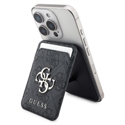 Portacarte con logo Guess 4G in metallo con supporto - Compatibile con MagSafe