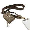 Cinghia universale per telefono Guess 4G Metal Logo e custodia per accessori - Marrone